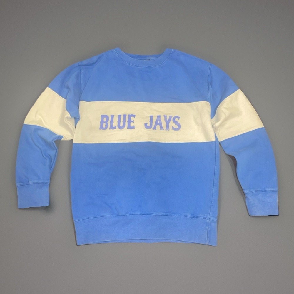 Vintage MLB Toronto Blue Jays Sweatshirt "Fan Cloth Team" Adult Size Medium